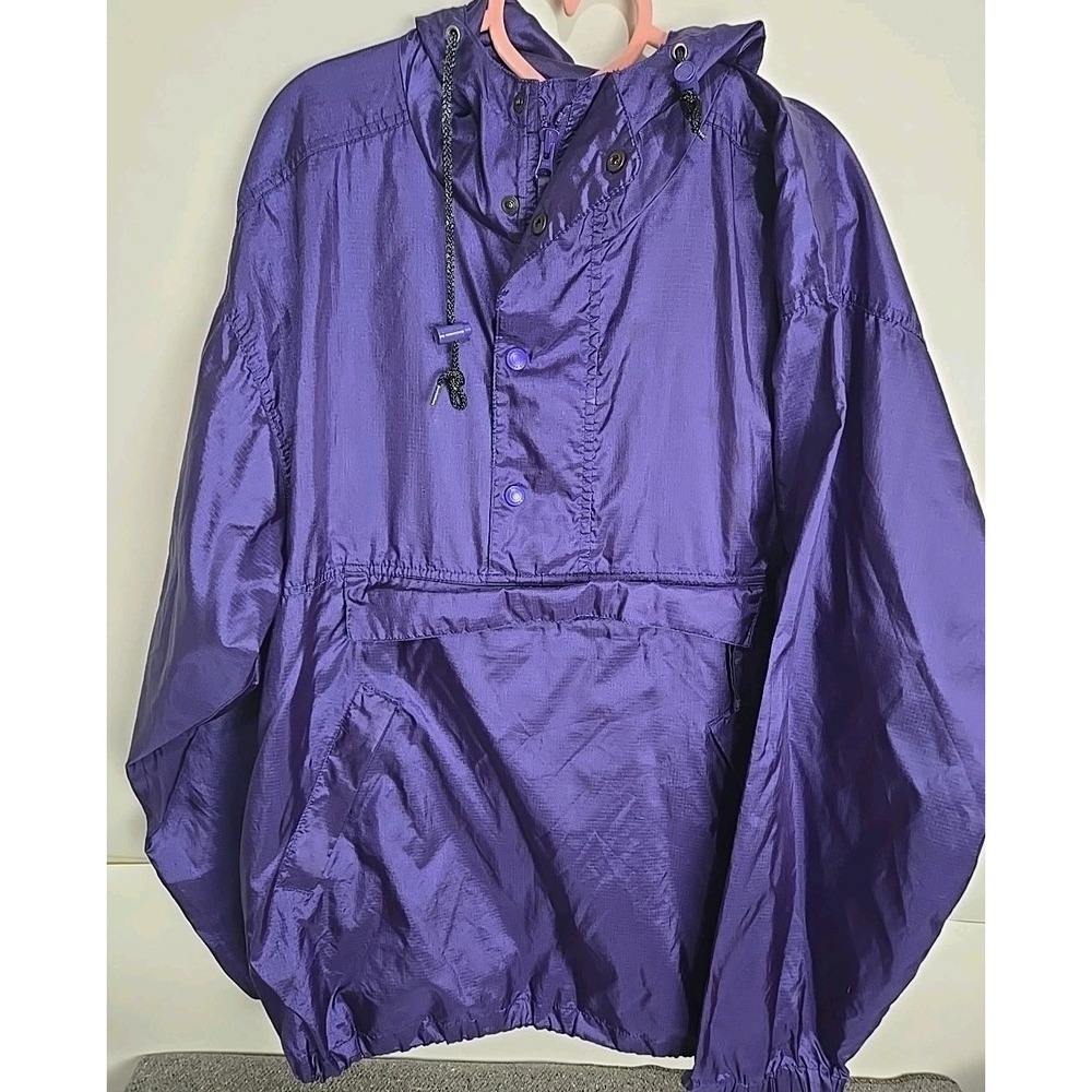 vtg 90s eddie bauer pullover 1/2 zip Jkt Windbreaker Sac Anorak sz Lg Gorpcore